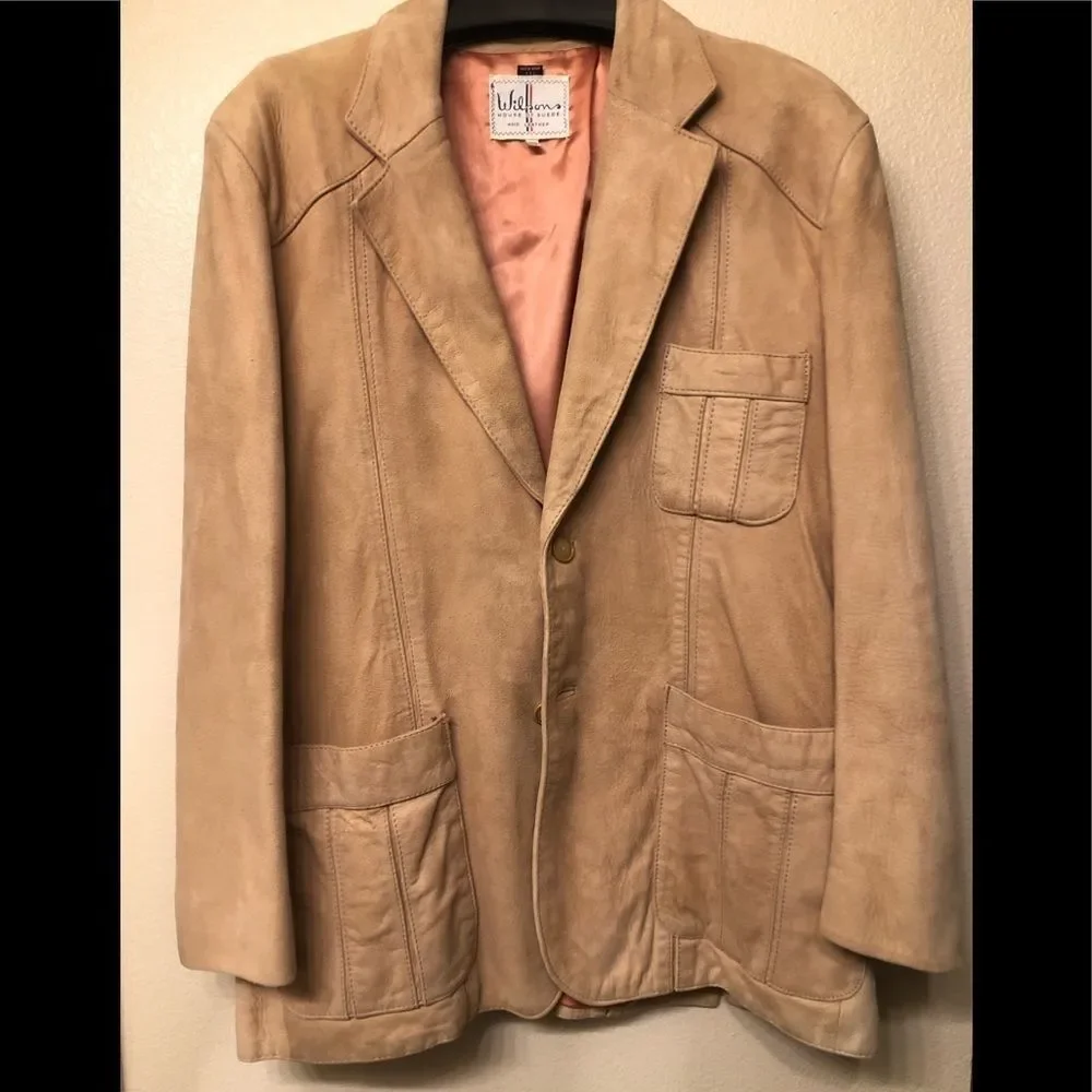 vintage wilsons leather suede jacket blazer - Picture 6 of 10